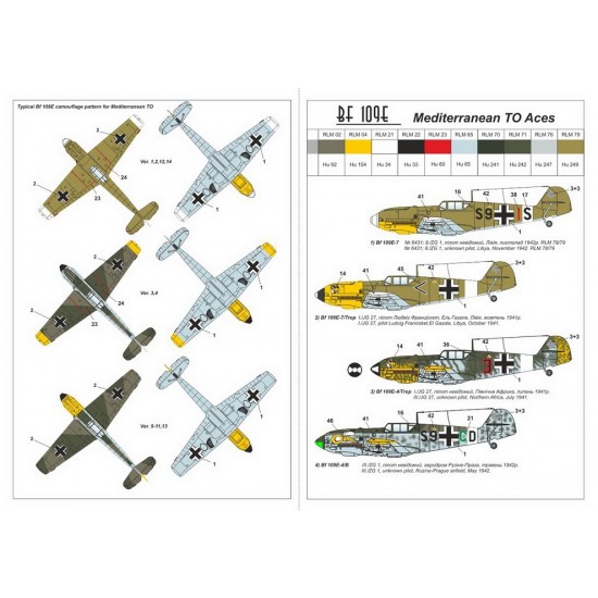 1/144 Messerschmitt Bf 109E Mediterranean TO Aces 1/144 Messerschmitt Bf 109E Mediterranean TO Aces